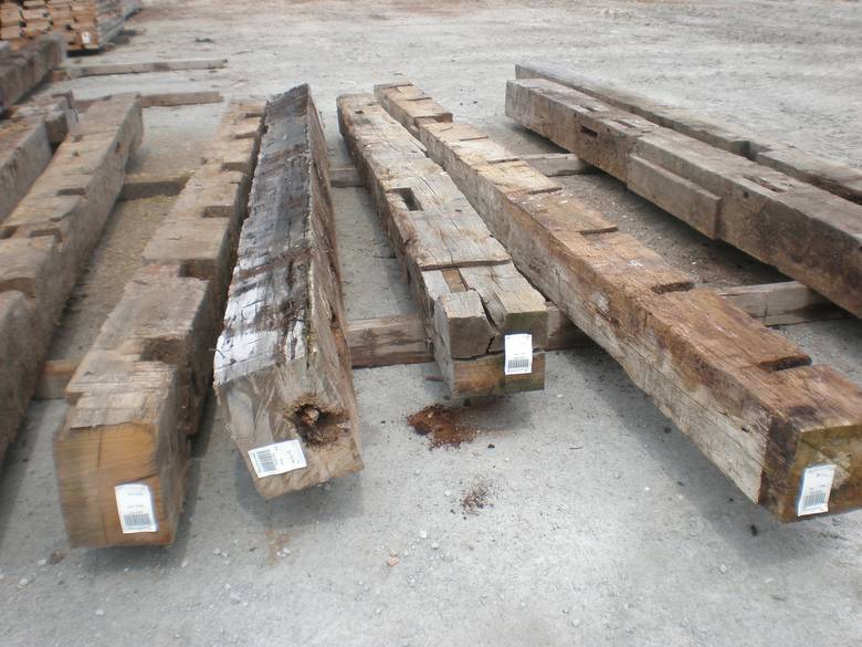 Hand Hewn Oak Timbers