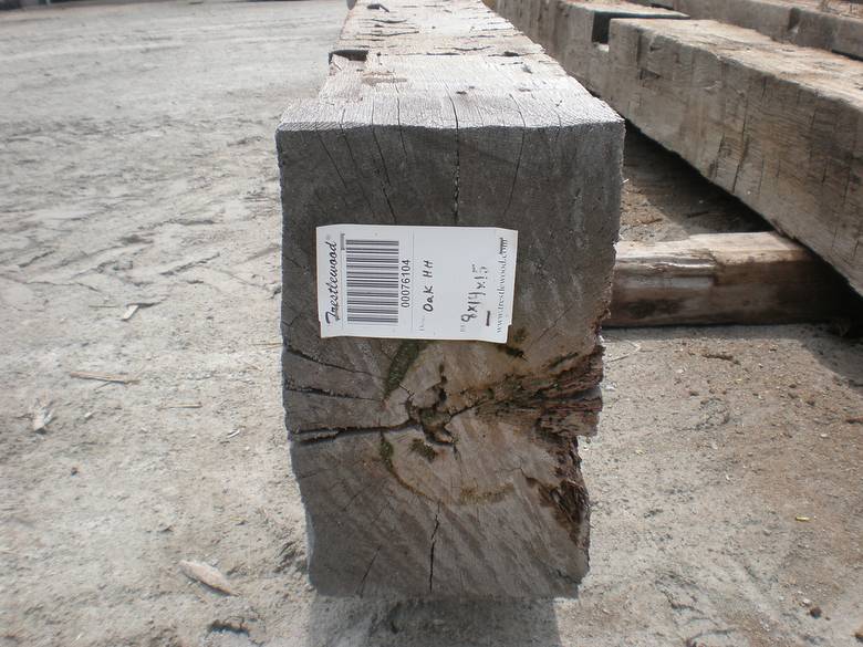 Hand Hewn Oak Timber