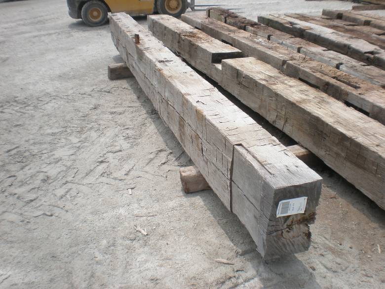 Hand Hewn Oak Timber