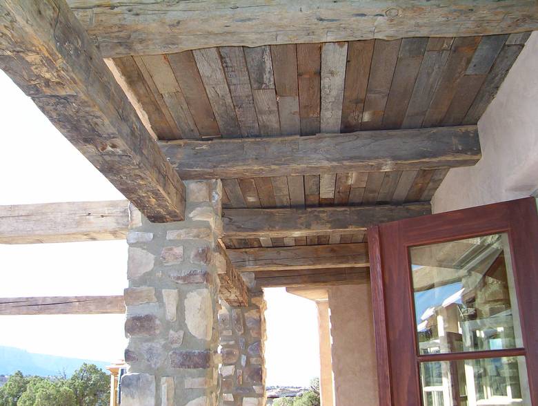 Authentic Hand-Hewn Timbers