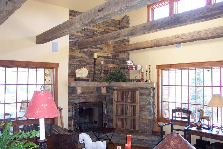 Authentic Hand-Hewn Timbers