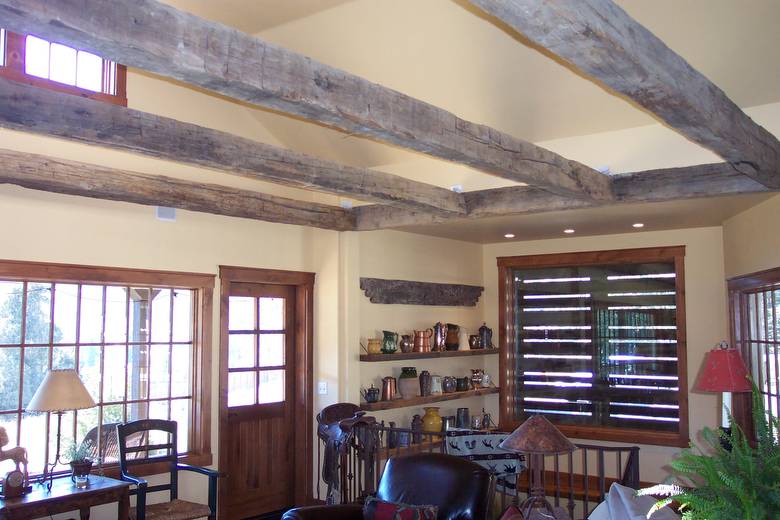 Authentic Hand-Hewn Timbers
